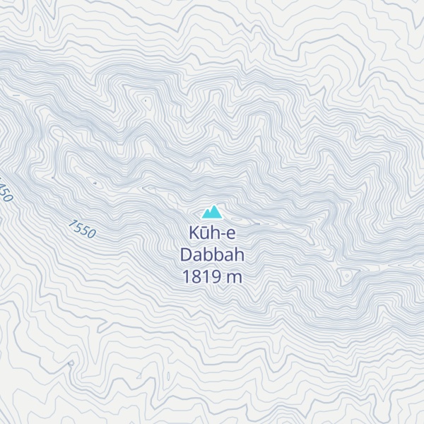 Map of Kūh-e Dabbah