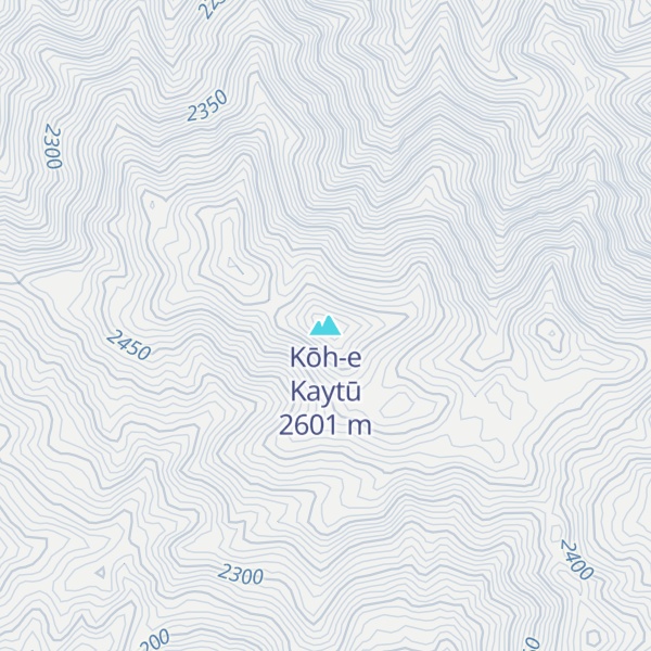 Map of Kōh-e Kaytū