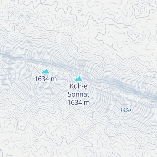 Map of Kūh-e Sonnat