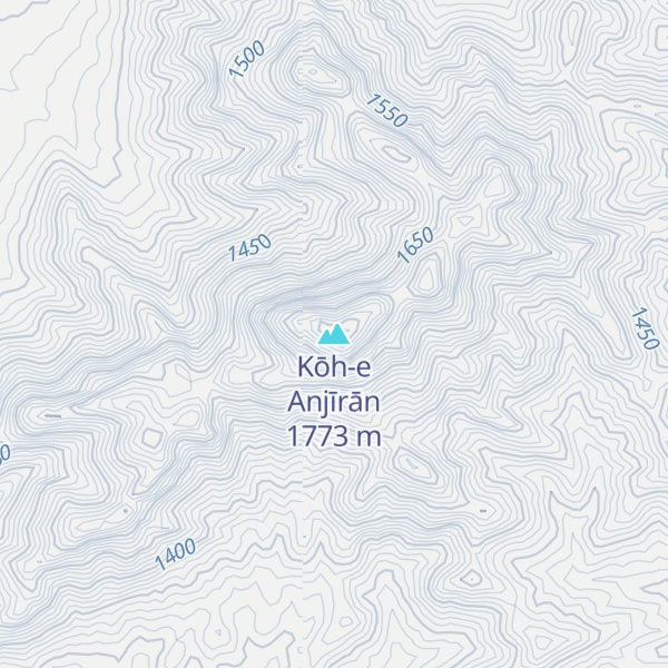 Map of Kōh-e Anjīrān