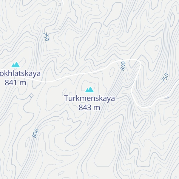 Map of Turkmenskaya