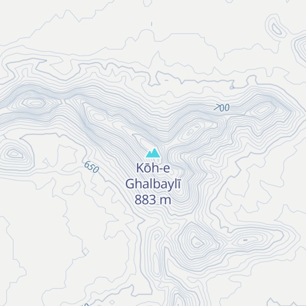 Map of Kōh-e Ghalbaylī