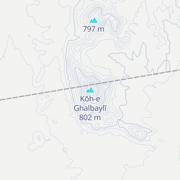 Map of Kōh-e Ghalbaylī