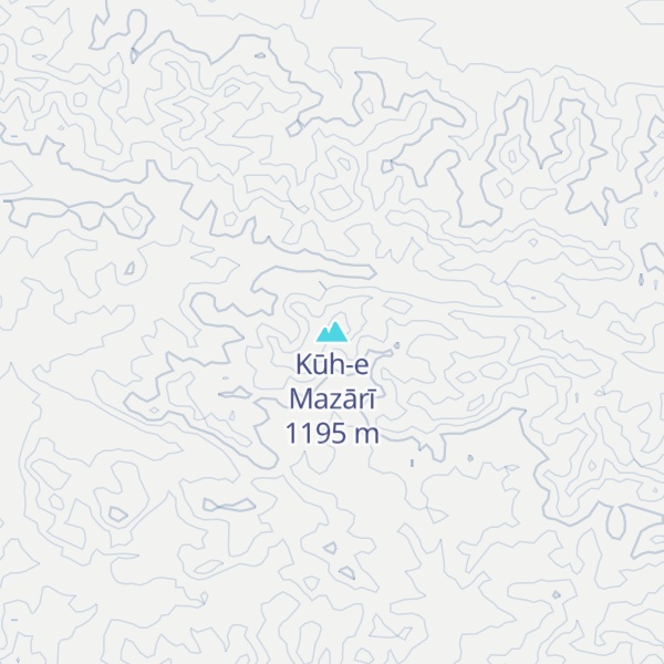 Map of Kūh-e Mazārī