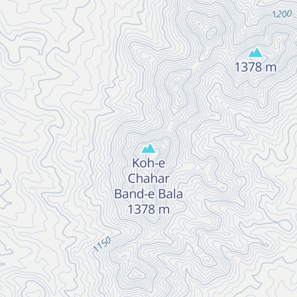 Map of Koh-e Chahar Band-e Bala