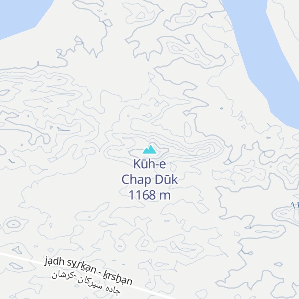 Map of Kūh-e Chap Dūk