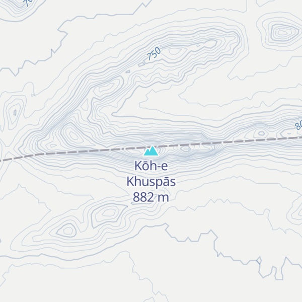 Map of Kōh-e Khuspās