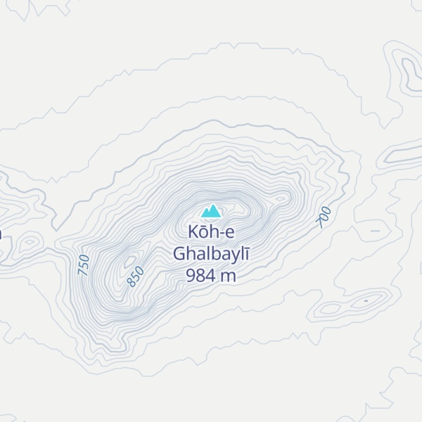 Map of Kōh-e Ghalbaylī