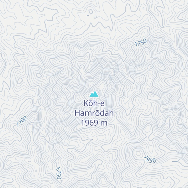 Map of Kōh-e Hamrōdah