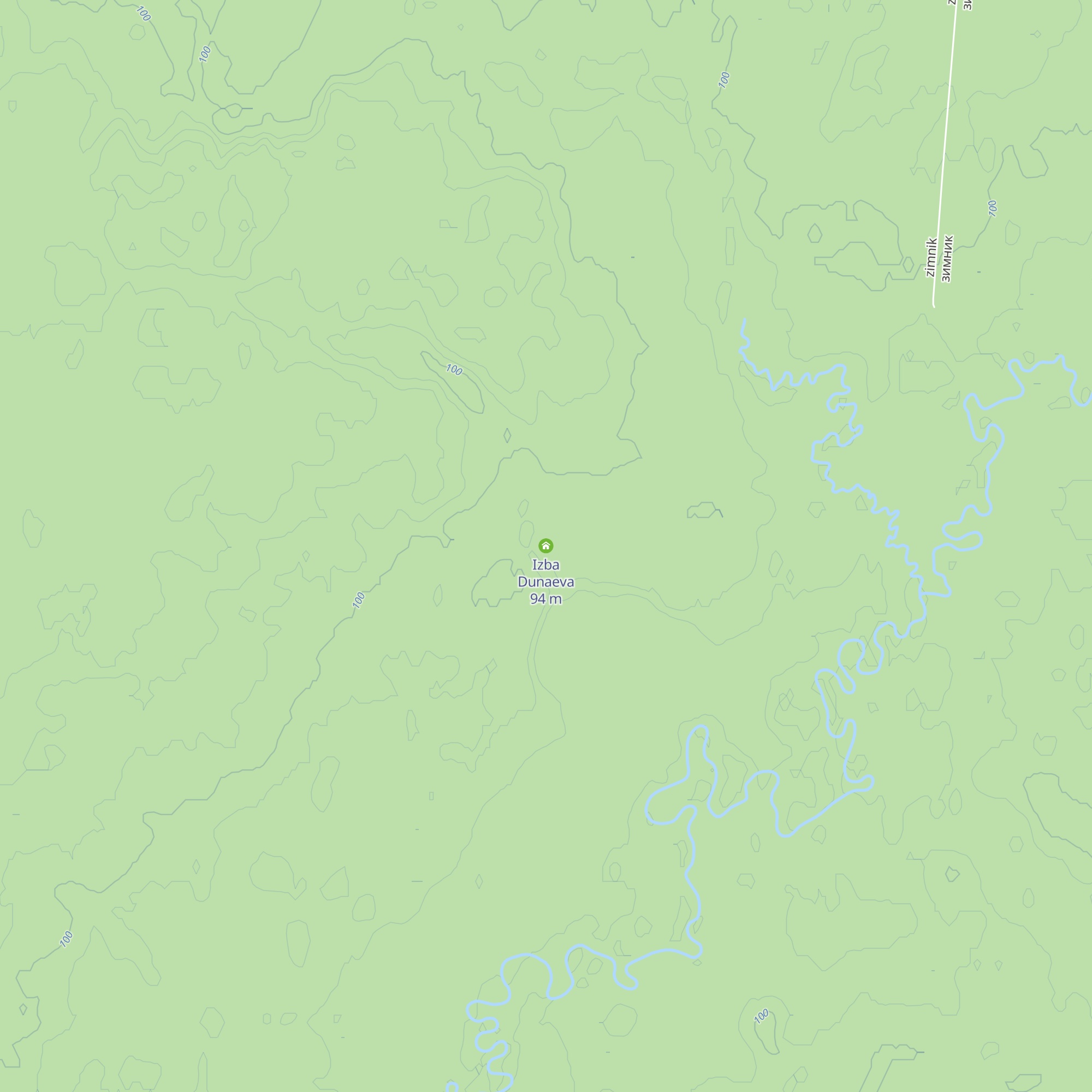 Izba Dunaeva map