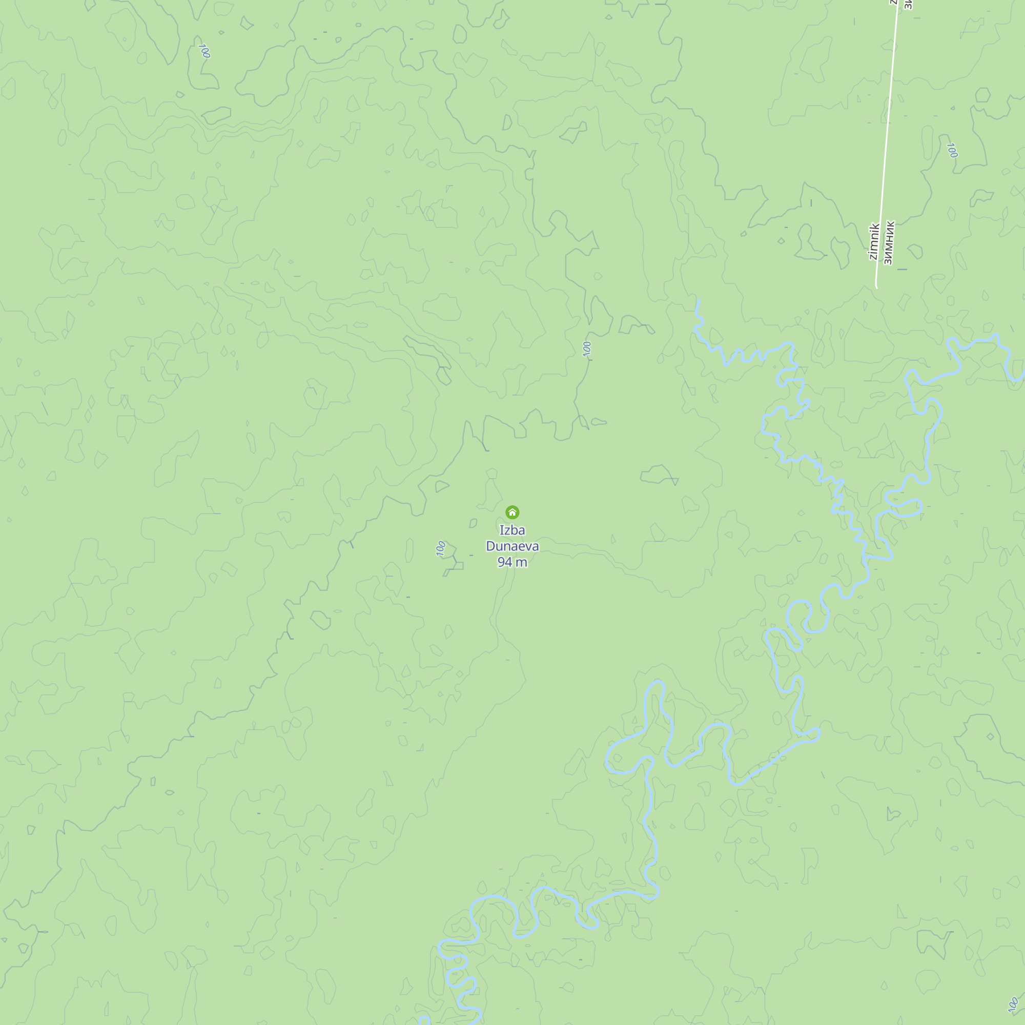 Izba Dunaeva map