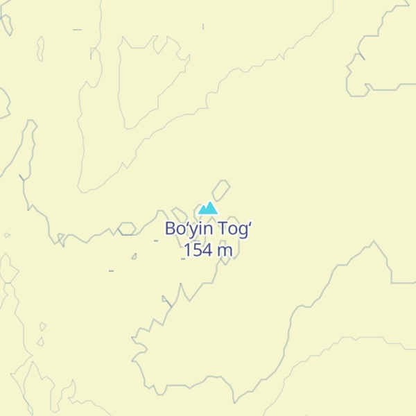 Map of Bo‘yin Tog‘
