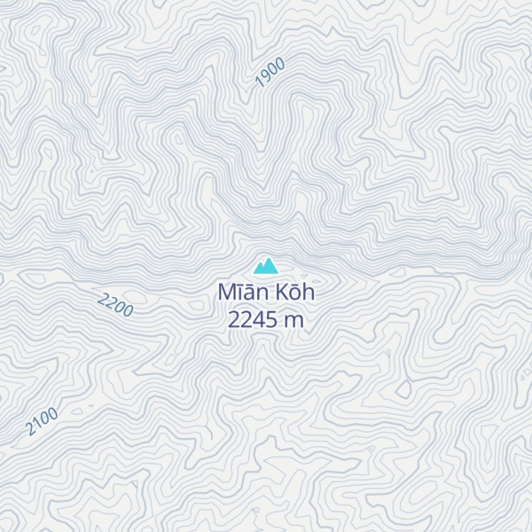 Map of Mīān Kōh