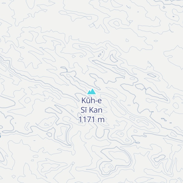 Map of Kūh-e Sī Kan