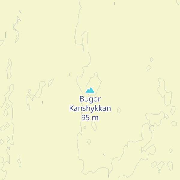 Map of Bugor Kanshykkan
