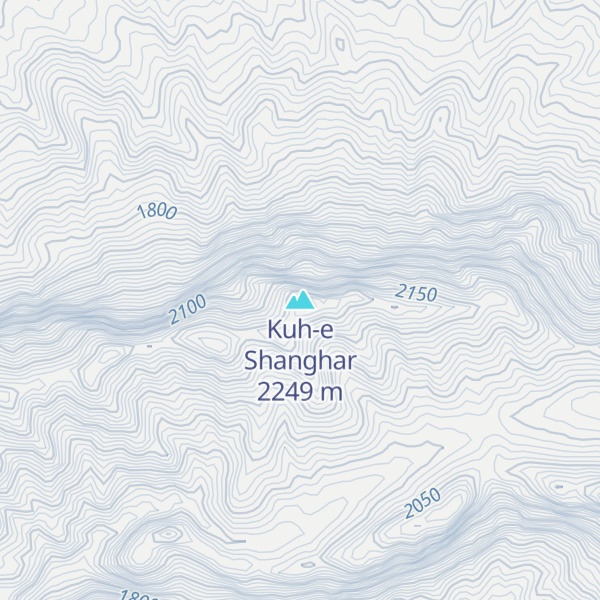 Map of Kuh-e Shanghar