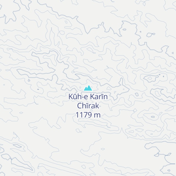 Map of Kūh-e Karīn Chīrak