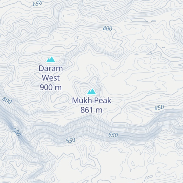 Map of Mukh Peak