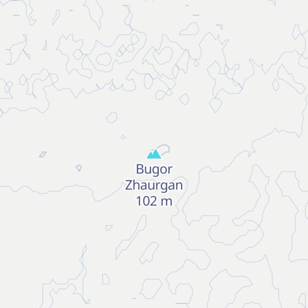 Map of Bugor Zhaurgan