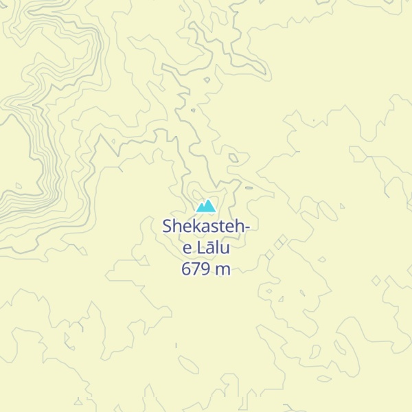 Map of Shekasteh-e Lālu
