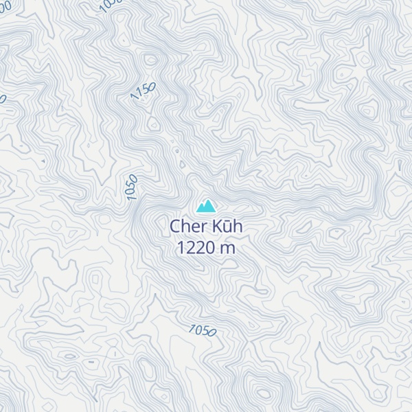 Map of Cher Kūh