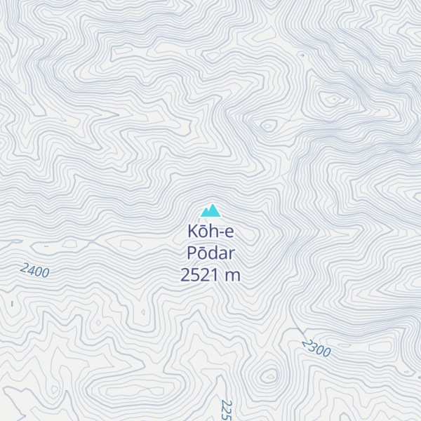 Map of Kōh-e Pōdar