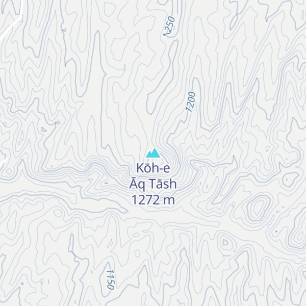 Map of Kōh-e Āq Tāsh