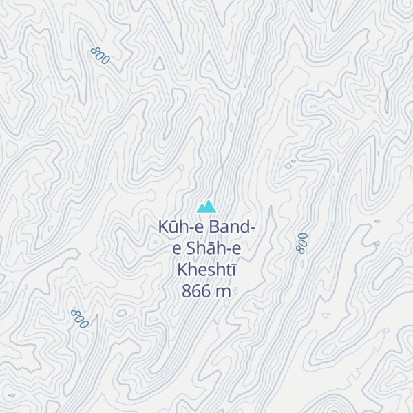 Map of Kūh-e Band-e Shāh-e Kheshtī