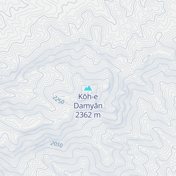 Map of Kōh-e Damyān