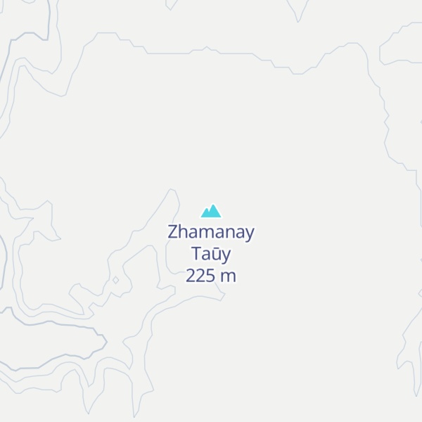 Map of Zhamanay Taūy