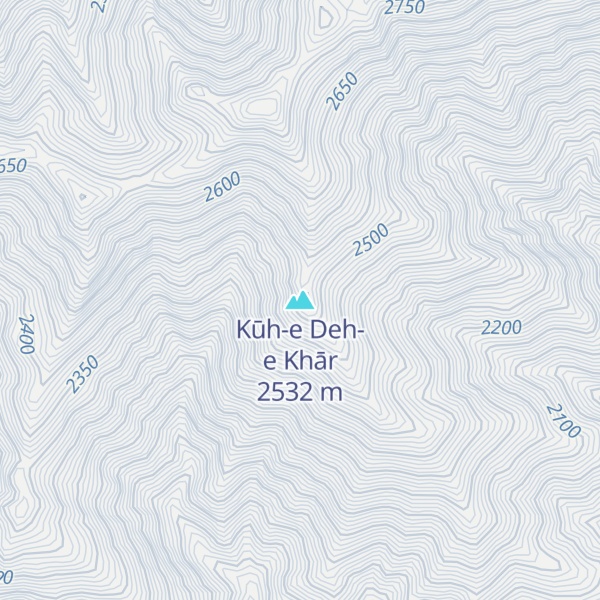 Map of Kūh-e Deh-e Khār
