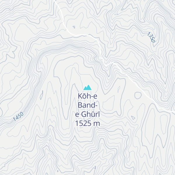 Map of Kōh-e Band-e Ghūrī