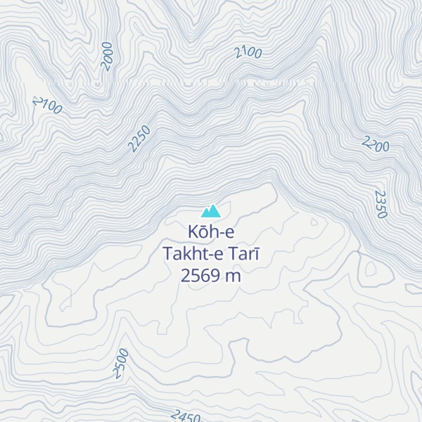 Map of Kōh-e Takht-e Tarī