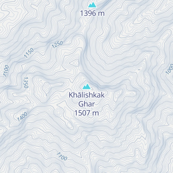Map of Khālishkak Ghar