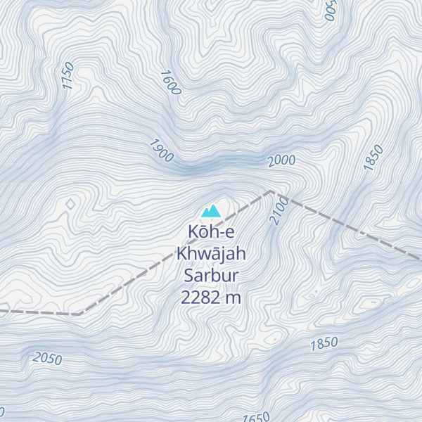 Map of Kōh-e Khwājah Sarbur