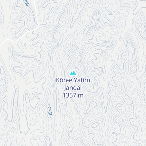 Map of Kōh-e Yatīm Jangal