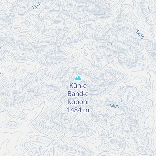 Map of Kūh-e Band-e Kopohī