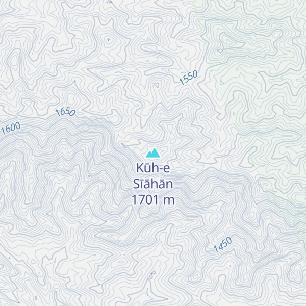 Map of Kūh-e Sīāhān