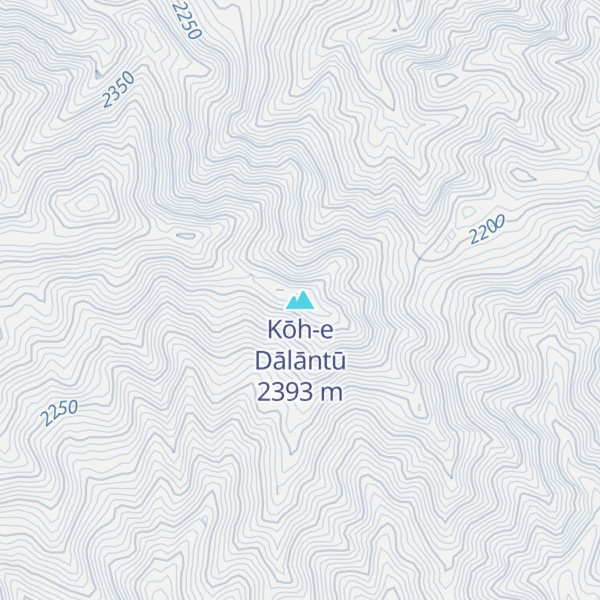 Map of Kōh-e Dālāntū