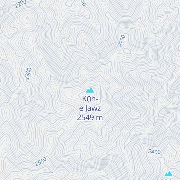 Map of Kūh-e Jawz