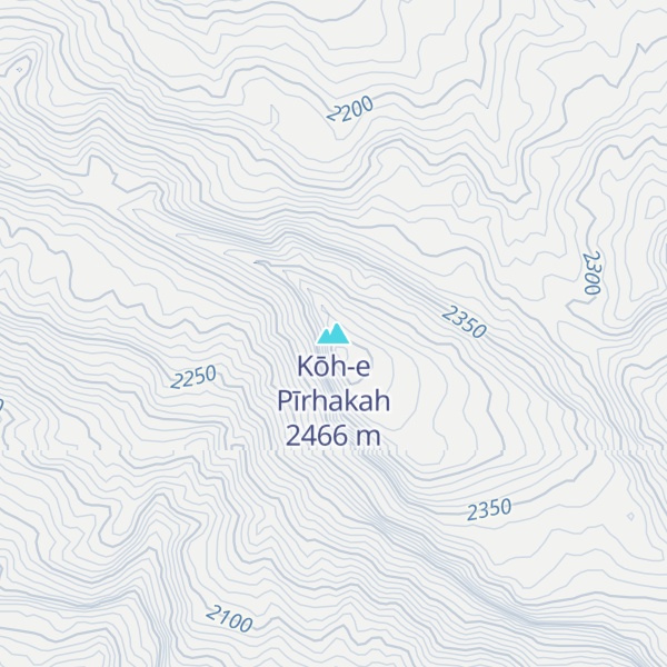 Map of Kōh-e Pīrhakah