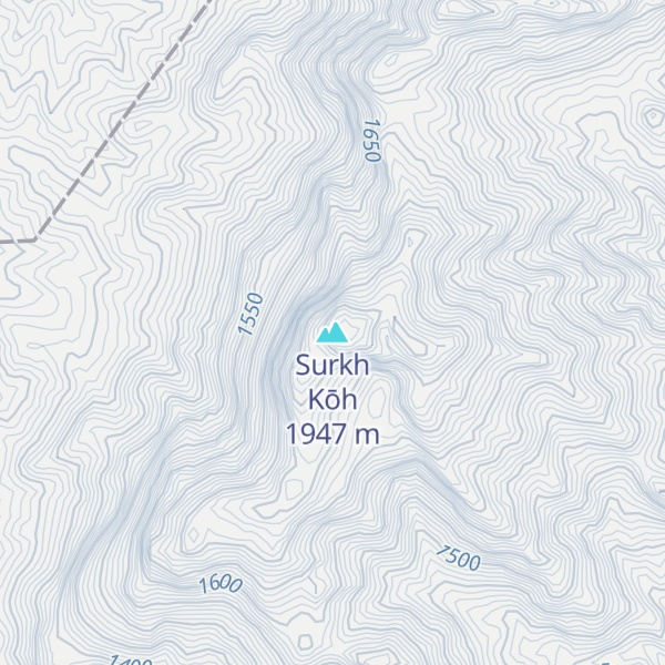 Map of Surkh Kōh