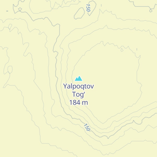 Map of Yalpoqtov Tog‘