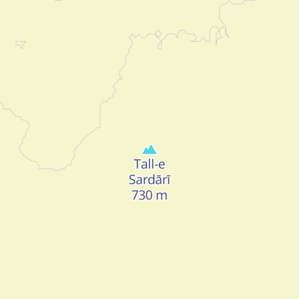Map of Tall-e Sardārī