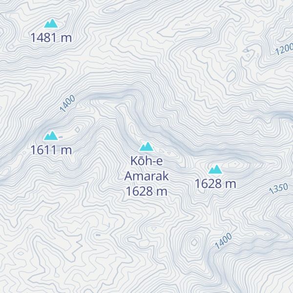 Map of Kōh-e Amarak