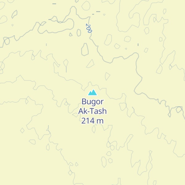Map of Bugor Ak-Tash