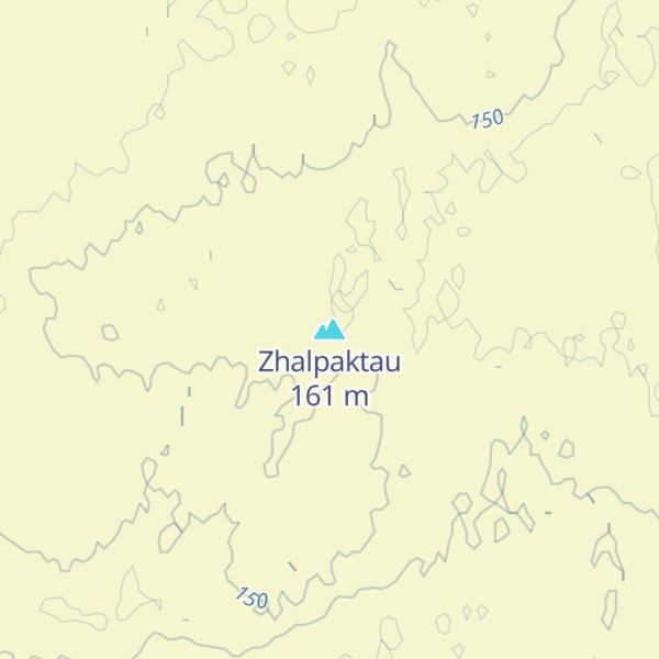 Map of Zhalpaktau