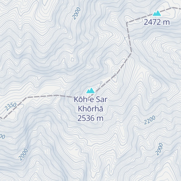 Map of Kōh-e Sar Khōrhā