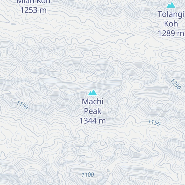 Map of Machi Peak