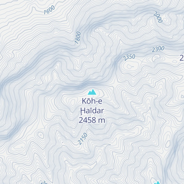 Map of Kōh-e Ḩaīdar